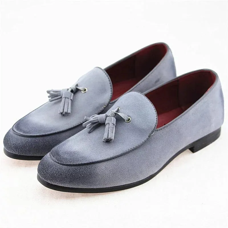 The Torino Suede Tassel Penny Loafers - Multiple Colors