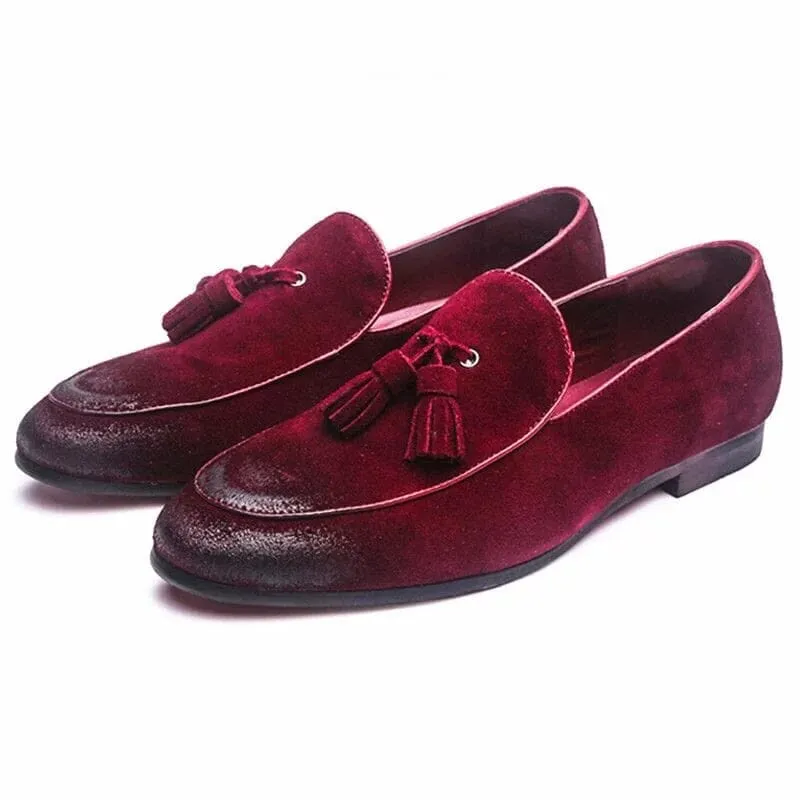 The Torino Suede Tassel Penny Loafers - Multiple Colors