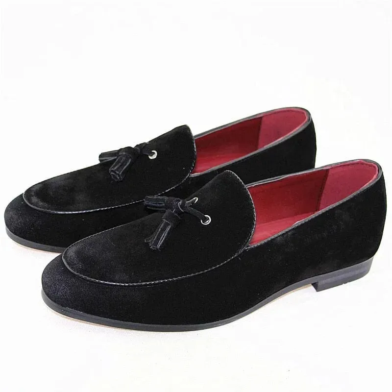The Torino Suede Tassel Penny Loafers - Multiple Colors