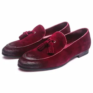 The Torino Suede Tassel Penny Loafers - Multiple Colors