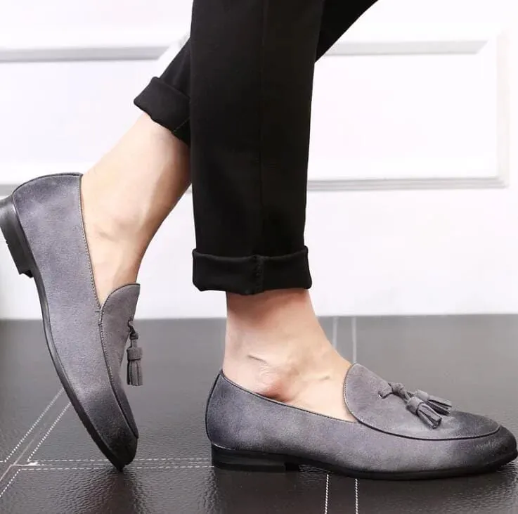 The Torino Suede Tassel Penny Loafers - Multiple Colors