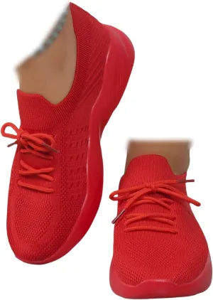 Walking Shoes Women Arch Support Slip On Sneakers Comfort Light Weight Casual Athletic Gym Tennis Running Sneakers