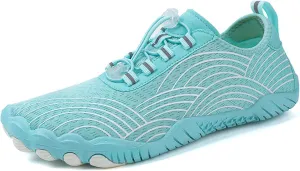 Women's Waterproof Hiking Shoes Pro-Healthy&Non-Slip Breathable Barefoot Shoes Wide Toe Box Grounded Footwear Running Trekking Trail Shoe Cross Trainer Walking Sneakers Beach Swim Footwear Unisex